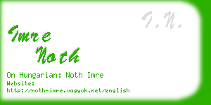 imre noth business card